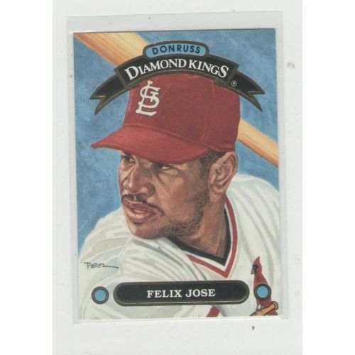 MLB 1992 Donruss/Diamond Kings-DK 13 Felix Jose/St Louis Cardinals