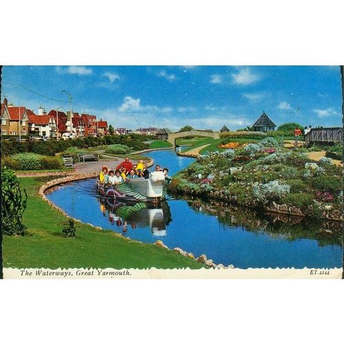 The Waterways, Great Yarmouth, Norfolk 1966 - Valentine & Sons Ltd. ET.4144