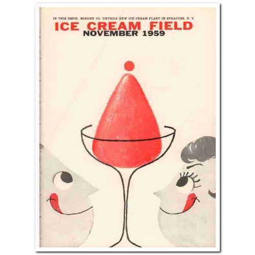 ice cream field 1959 november magazine cover vintage print