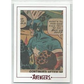 AVENGERS SILVER AGE ' ARCHIVE CUTS ' card # KS1 CAPTAIN AMERICA (2015)