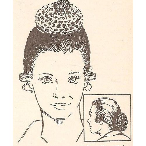 Crochet Hair Pattern Hair Bun In Crochet