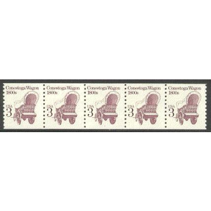 2252 3c Conestoga Wagon Fine MNH Dry Gum PNC 1/5 P0955