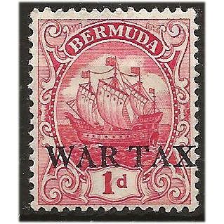 Bermuda 1918 SG56 1d Red WAR TAX Mounted Mint .. ..