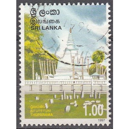 Sri Lanka 1997 Michel 1136DY O Cote (2006) 1.10 Euro Thuparama stupa Cachet rond