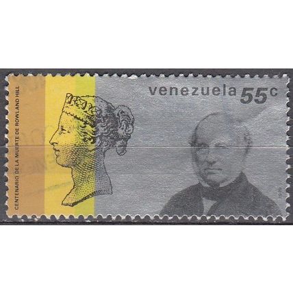 Venezuela 1980 Michel 2144 O Cote (2005) 0.10 Euro Sir Rowland Hill Cachet rond