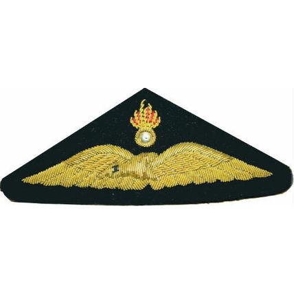 GREECE AIR FORCE PILOT GOLD BULLION WIRE WING EXCELLENT QUALITY CP BRAND