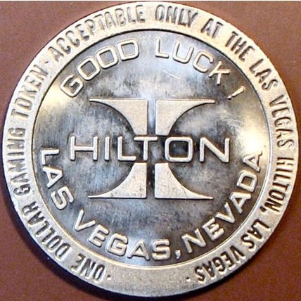 Hilton. $1 Casino Token. Las Vegas, NV. R39.