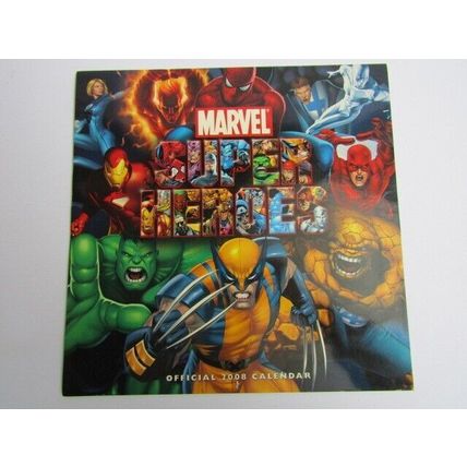 Marvel Comics Super Heroes 2008 Official Year Calendar (e26)
