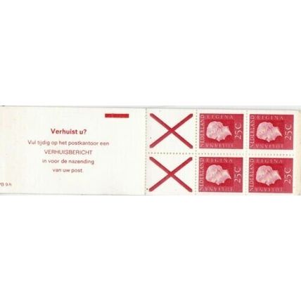 Netherlands 1969 Stamp Booklet SB69 unused all stamps present VGC