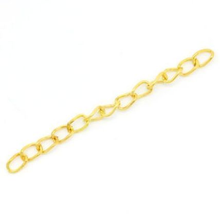 Extension Chain x 100, 5cm - Gold-plated
