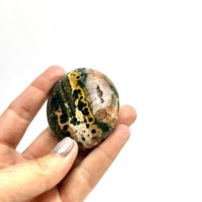 Veinless Ocean Jasper | Palm Stone | 50-60mm | Madagascar[ ]