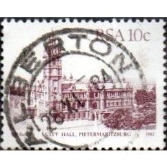 South Africa 1982. 10c Value. Redish Purple. City Hall, Pietermatitzburg F/Used