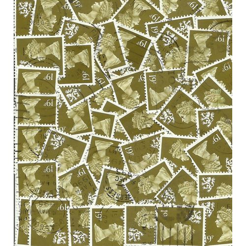 Scotland GB 1993 - 98 QE2 19p pack of 50 x used stamps ( R89)