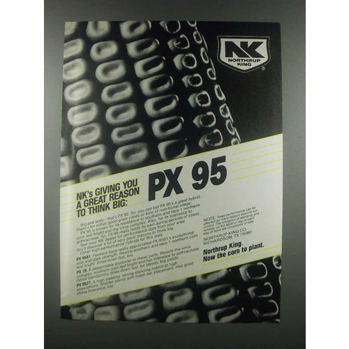 1985 Northrup King PX 95 Corn Ad - Think Big