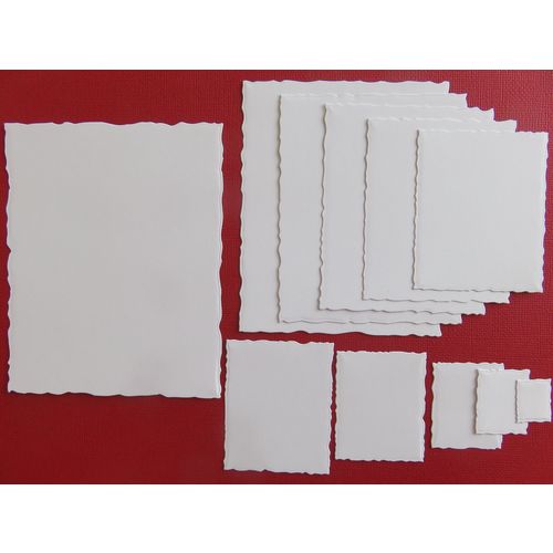 Set of 11 Tattered Lace Die Cuts Torn Edge Rectangles