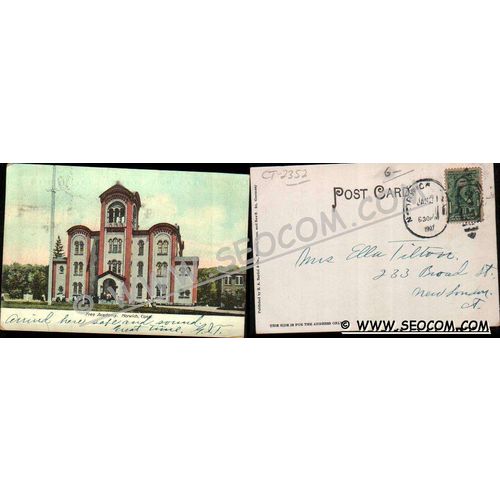 CT Norwich Postcard Free Academy Undivided Back ct_box4~2352