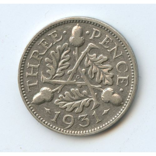 British Threepence 3d 1931