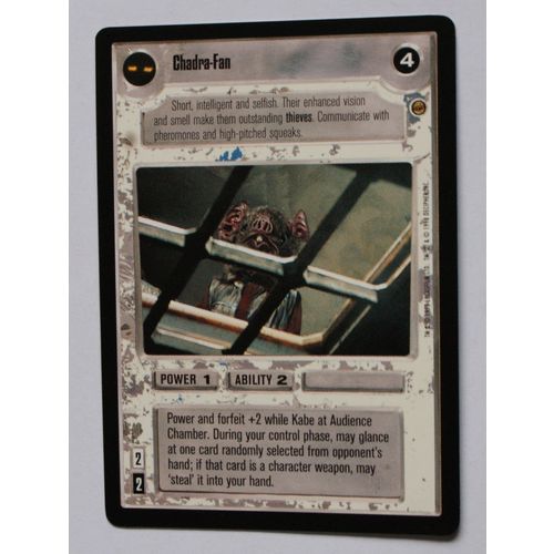 Star Wars CCG: Jabba's Palace Limited # Chadra-Fan (A) 1998 light decipher