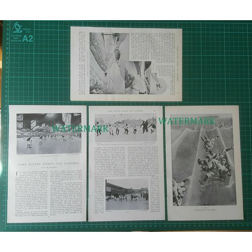 (7172) Montreal Canada Winter Sports St George's Snow Shoeing - c.1900 Article