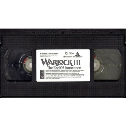 WARLOCK III ASHLEY LAWRENCE BOTI BLISS VHS VIDMARK VIDEO TESTED