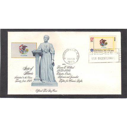 FDC Fleetwood 1653 13c Illinois (Cachet-U/A) CV01162