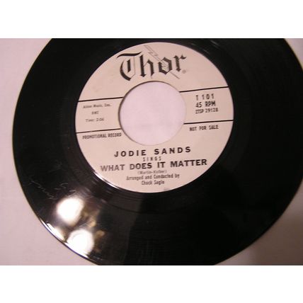 Jodie Sands Promo 45-HOLD ME/WHAT DOES IT MATTER