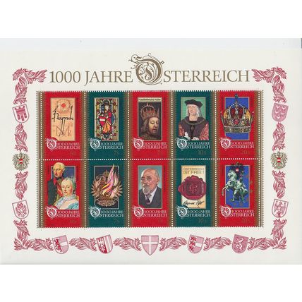 ÖSTERREICH AUSTRIA [1997] MiNr 2195-04 Block 12 ( **/mnh ) [A15]