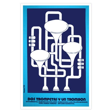 Spanish Movie Poster 4 film Trumpets and HORNS.Trompeta.Jazz Music.Musical Art.