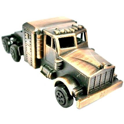 Over the Road Semi Truck Die Cast Metal Collectible Pencil Sharpener