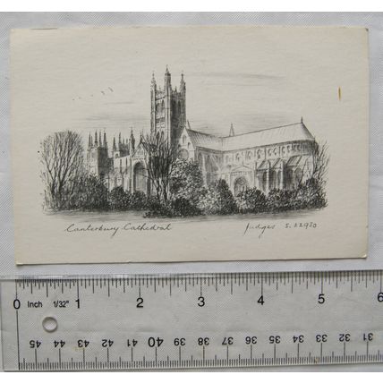 vintage postcard Canterbury Cathedral - Judges S.22930