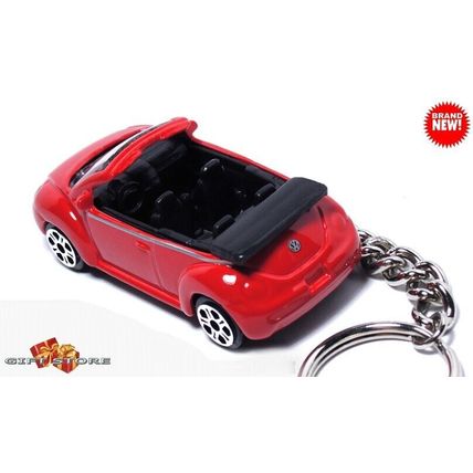 RARE KEY CHAIN RED VW NEW BEETLE CONVERTIBLE CUSTOM Ltd EDITION GREAT GIFT