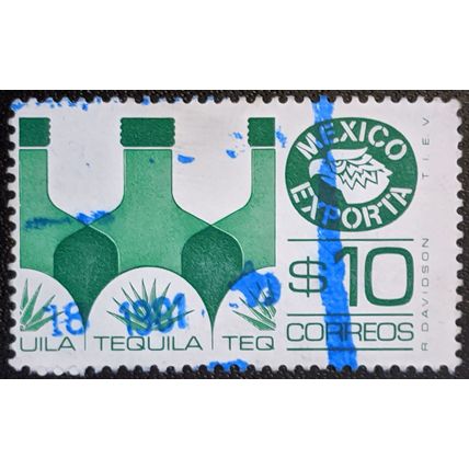 Stamp Mexico SG1360a 1975 10Peso Exports - Tequila Used