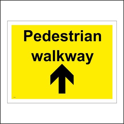 Pedestrian Walkway Signs Parking Plant Machinery Vehicles Winter Caution GBL108