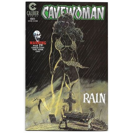 Cavewoman: Rain #6 (1996) *Cailber Comics / Cover Artwork By Bud Root / Meriem*