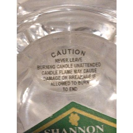 2 Shannon Crystal Designs of Ireland Lotus Flower Pillar Candle Holder Unboxed
