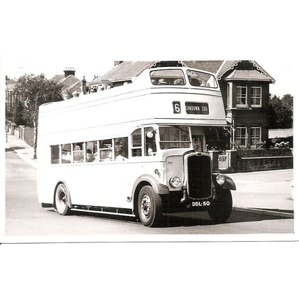 Black & White Photograph of Southern Vectis Omnibus Co. Ltd - DDL 50