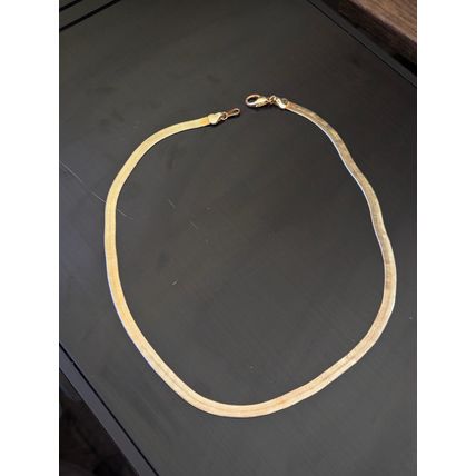 Silver-Plated Herringbone Style 18 inch Chain Necklace - 5.5 mm