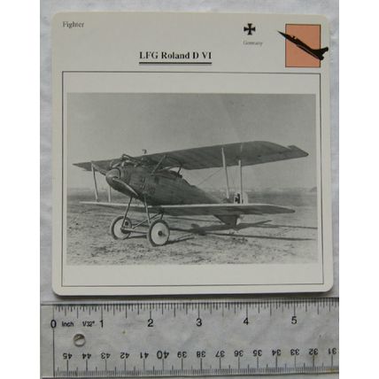 LEG Roland D VI - Germany - Fighter - Collectors Club Card