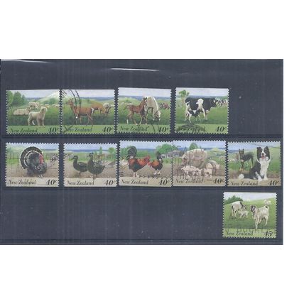 New Zealand Stamps 1995 Farmyard Animals - used lot( AQ684)