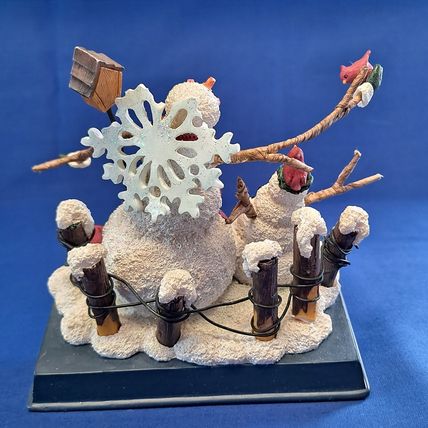 SNOWMAN Christmas STOCKING HOLDER Mantel Hanger Hook Resin Cast Iron
