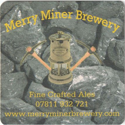 BEER MAT - MERRY MINER BREWERY - FINE CRAFTED ALES - (Cat No 001) - (2013)