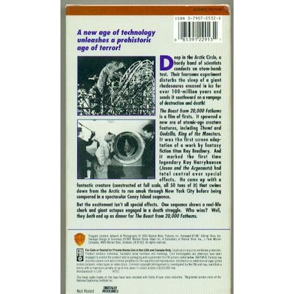 1950’s sci-fi, fantasy, thriller VHS tape classic five film set