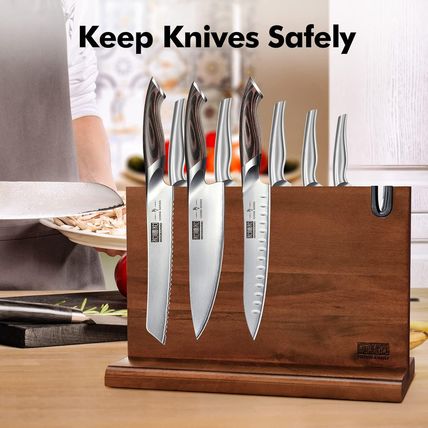 Magnetic Knife Block 14 X 10 Inches, Double Sided Magnetic Knife Holder Rack for