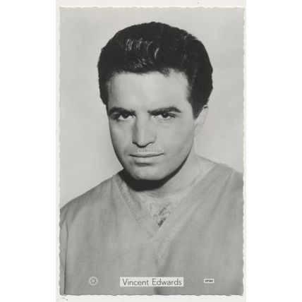 Vincent Edwards Star Pics Postcard Photo SP 384 1960s