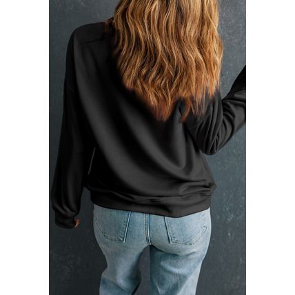 Black Take Me To The Pumpkin Patch Printed Plus Size Sweatshirt