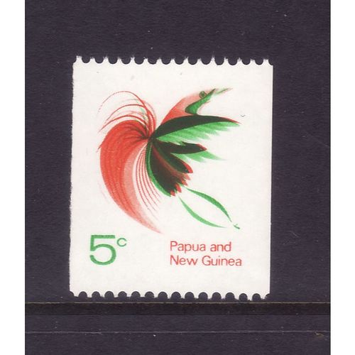 PAPUA NEW GUINEA SG163 5c BIRD OF PARADISE ( COIL STAMP ) U/M MINT