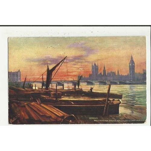 7227 LONDON Westminster Bridge Tuck Oilette Postcard