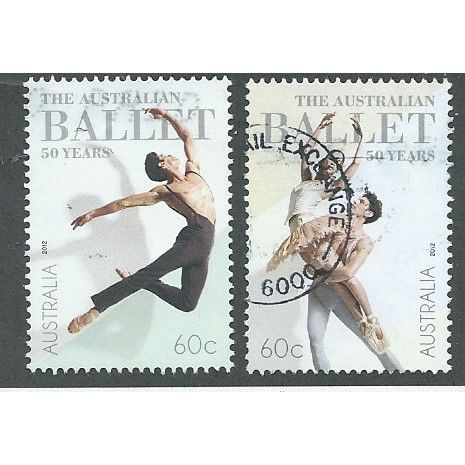 AUS 2012 SET '50TH ANN OF AUSTRALIAN BALLET' (2v) FINE USED (EBID36-731)