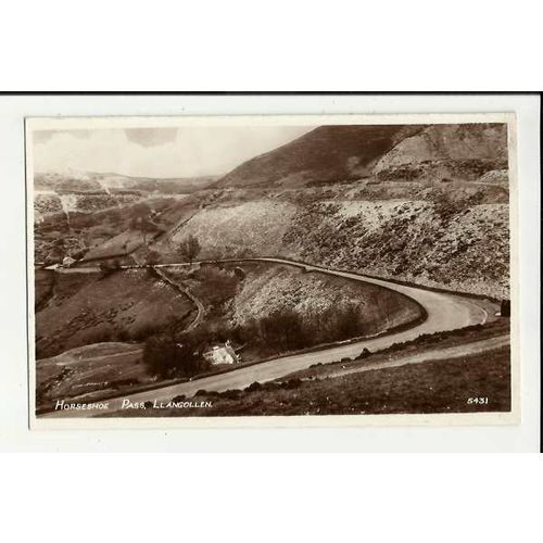 Wales LLANGOLLEN Horseshoe Pass Postcard by RA (5431)
