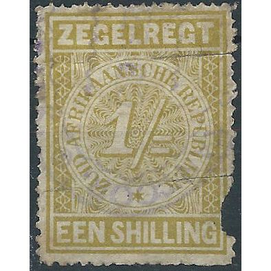 Transvaal 1900 F3 1/- Olive-Bistre Fiscal FILLER Mounted Mint .. ..